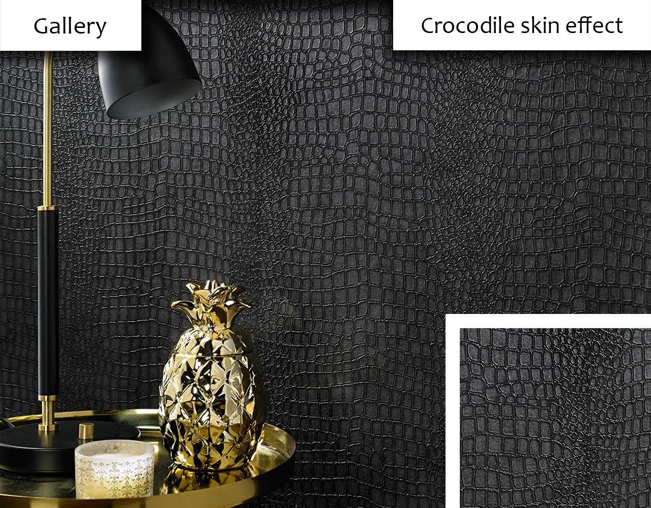 Crocodile skin effect of bespoke venetian plastering